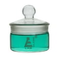 thumbnail image 2 of Weighing Bottle, Low Form, 50ml capacity, Borosilicate Glass with Interchangeable Ground Stopper - Eisco Labs, 2 of 2