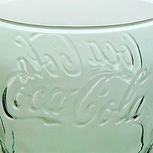 Vintage Libbey Coca Cola Coke Glass Mug With Handle Thick Green Heavy Glass  