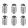 thumbnail image 1 of 6Pcs Threaded Inserts Nuts, M6x20mm Hex Socket Drive Nut Inserts for Wood, 1 of 6