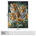 thumbnail image 4 of Orinice Tiger Blanket Soft Warm Tiger  Plush Throw Blanket Tiger Gifts for Tiger Lover Cozy Fluffy   Bedding Stuff Animal Decor Blanket for Girls Boys Kids Adults Women Bed Travel   40x50in, 4 of 6