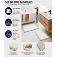 thumbnail image 2 of Mainstays 2-Piece Scallop Bath Rug Set, Tan, 17 in x 24 in & 20 in x 30 in, 2 of 7