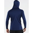 thumbnail image 5 of Cadmus Men's UPF 50+ Sun Protection Long Sleeve Shirts Dry Fit Hoodies for Running, Fishing, Hiking & Outdoor Workouts,1 Pack,096,Navy Blue,XXX-Large, 5 of 6