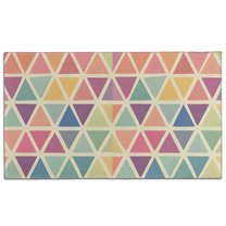 Multi Color Triangle Checkered Pattern Door Rugs,Washable Non Slip Door Mats Indoor,Decorative Door Mats,Entry Mat Indoor for Entrance,Bedroom,Kitchen,Bathroom,17"x30"