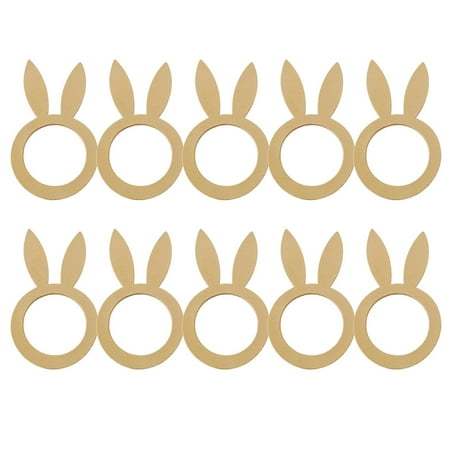 

easter decorations for the home farmhouse easter decorations for Novelty Easter Kitchen Napkin Wood DIY 10PCS Ring Rabbit Decoration Handmade Home Decor