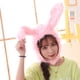 thumbnail image 4 of Gorro con orejas de conejo, gorro con orejeras, moderno, largo, cálido y divertido para disfrazarse. Rosa, 4 of 8