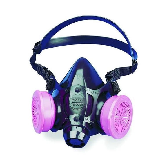 Honeywell North Half Mask Respirator Kit,S,Black 7780P100S