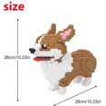 thumbnail image 2 of Micro Dog Building Blocks Pet Mini Building Toy Bricks for kids,3274 Pieces KLJM-02 (Big Corgi), 2 of 4