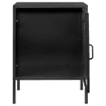 thumbnail image 4 of Bouclair Black Metal Locker Side Table, 4 of 10