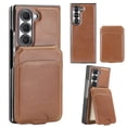 thumbnail image 4 of Rfid Blocking Leather Wallet Case With Tempered Glass For Samsung Galaxy Z Fold, iPhone 13 Pro Max, 4 of 10