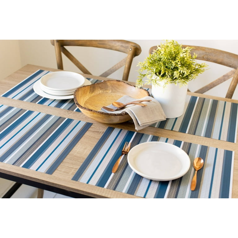 Mainstays Multi Stripe Woven Vinyl 13x18 Placemat - Walmart.com