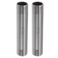 thumbnail image 1 of Accesorios de tubería de acero inoxidable 304 Unique Bargains 1/2" BSPT Nipple roscado macho de 3.94" 2 Pcs, 1 of 7