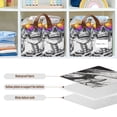 thumbnail image 4 of Yayeee Foldable Storage Basket for Shelves with Handles Waterproof Cloth Bins, Colorful Glasses, 4 of 7