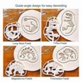 thumbnail image 4 of Dinosaur Cookie Fossil Cookie Cutter 4Pc Dinosaur Bone Fossil Mold for Baking Enthusiasts, 4 of 5