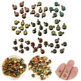 thumbnail image 4 of BUYISI Perles en Strass pour Bijoux DIY 20 Pcs Pendentifs en Acier Inoxydable Couleur Or, 4 of 5