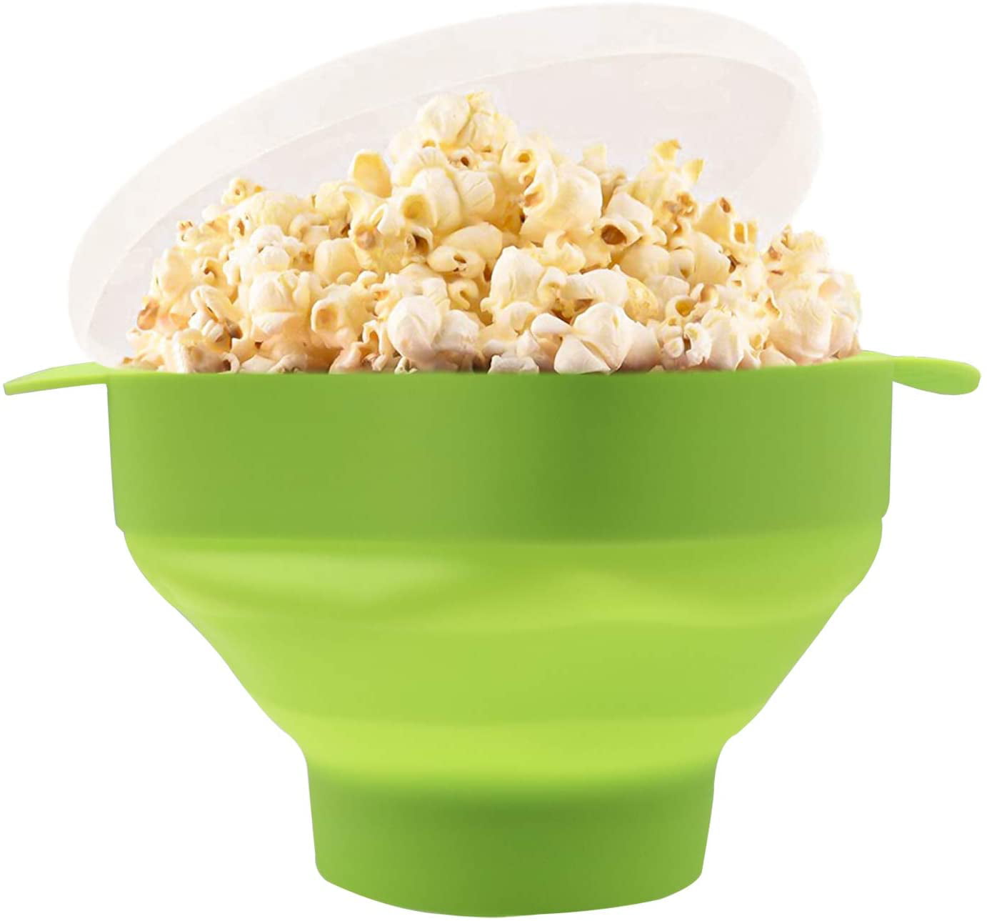 Silicone Microwave Popcorn Maker Fat Free Home Kitchen Popcorn Bowl With Lid 