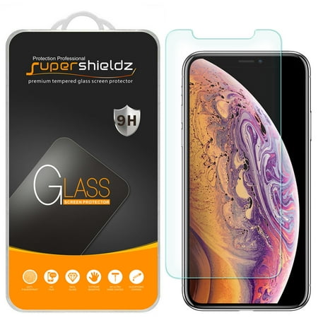 [1-Pack] Supershieldz for Apple iPhone X Tempered Glass Screen Protector, Anti-Scratch, Anti-Fingerprint, Bubble Free