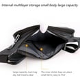 thumbnail image 4 of Single shoulder backpack diagonal bag waterproof travel backpack-Left shoulder black, 4 of 5