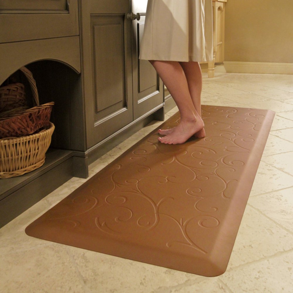 Wellness Mats Motif Black Bella AntiFatigue Mat, 36 x 24 Inch