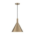 thumbnail image 4 of 60/7118-Nuvo Lighting-Lightcap-1 Light Large Pendant in Mid-Century Modern Style-12 Inches Wide by 14.5 Inches High-Burnished Brass Finish, 4 of 8