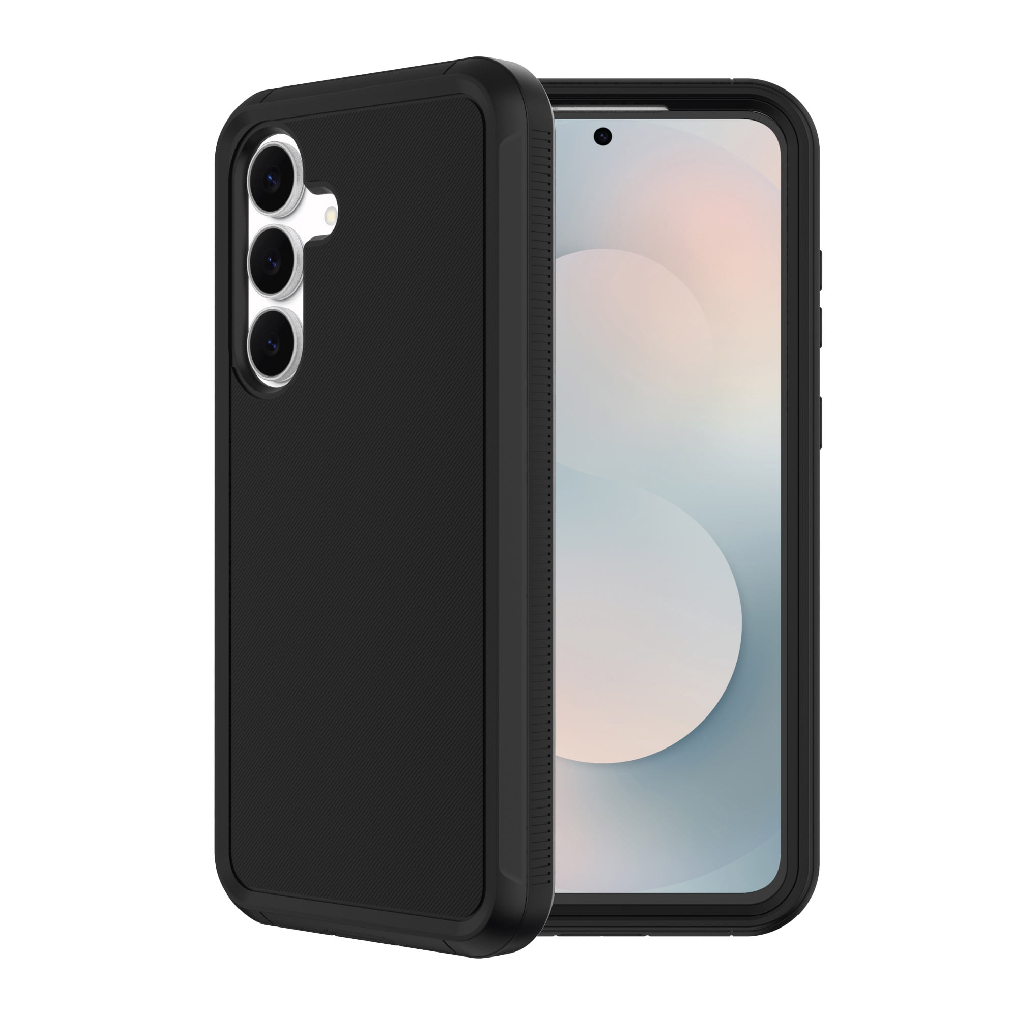 onn Rugged Phone Case for Samsung Galaxy S25 FE - Black
