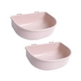 thumbnail image 2 of perfeclan 2x Crate Dog Bowls Water Feeder Dish Easily to Mount Slow Feeding for Wire Cages or Crates for Birds Small Dogs Rabbit Cat Pets Pink, 2 of 9
