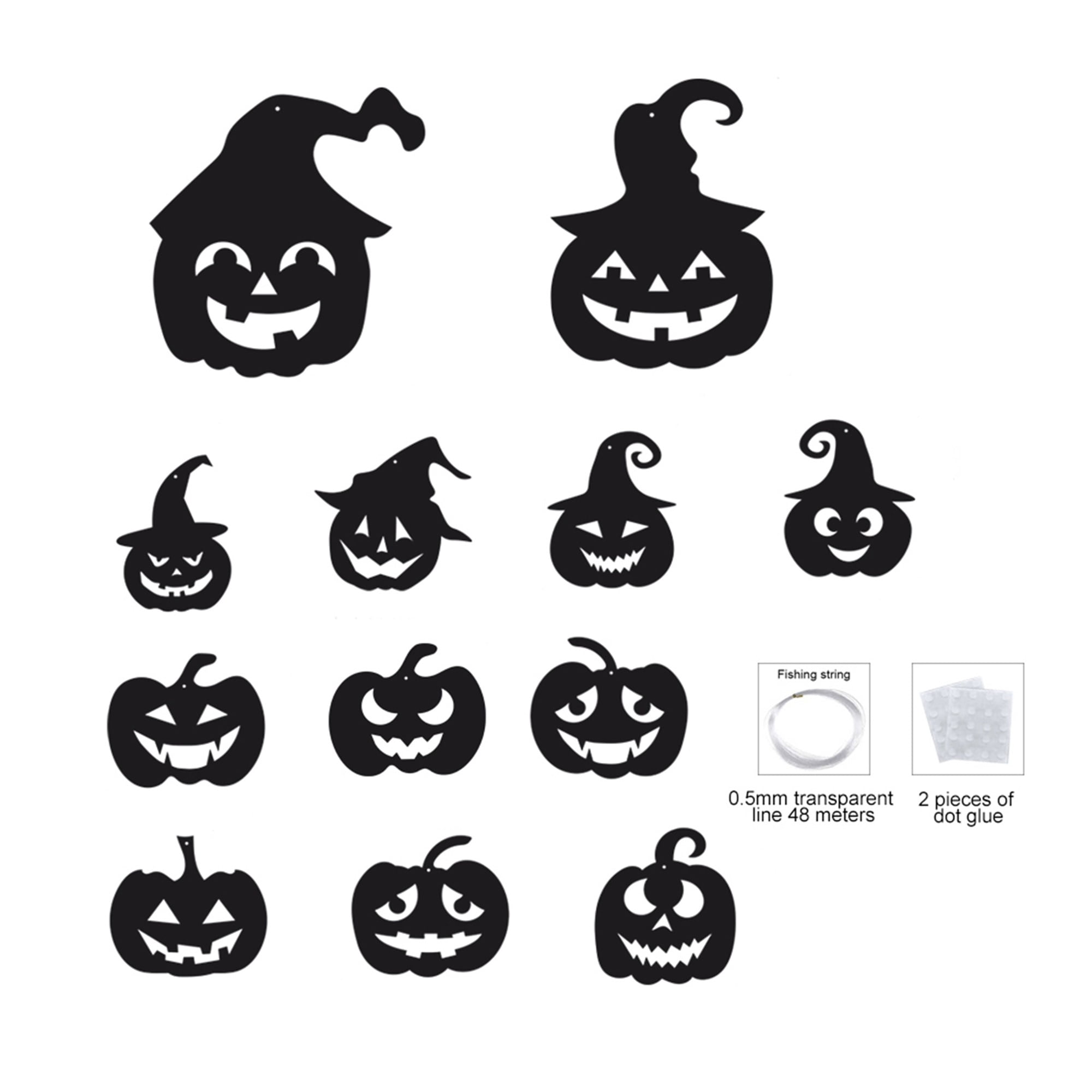 Tsseiatte Halloween Hanging Pendant Glow in The Dark Night Spider Bat