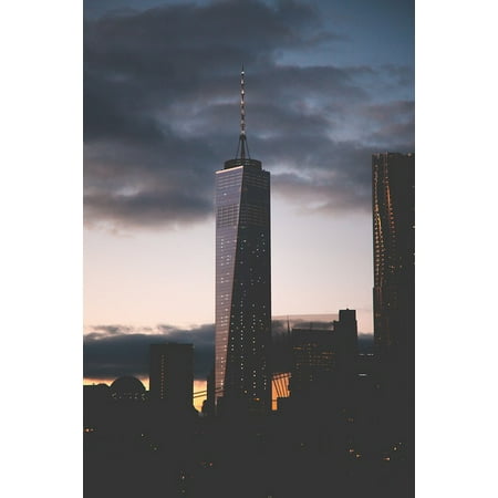 Canvas Print One World Trade Center Skyscraper New York City Stretched Canvas 10 x (Best Skyscrapers In The World)