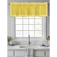thumbnail image 4 of Valances for Windows Yellow Abstract Art Rod Pocket Cafe Window Treatments Valance Curtains for Kitchen Bathroom Laundry Basement Windows 60"x18", 4 of 9