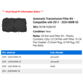 thumbnail image 2 of Automatic Transmission Filter Kit - Compatible with 2011 - 2024 BMW X3 2012 2013 2014 2015 2016 2017 2018 2019 2020 2021 2022 2023, 2 of 2