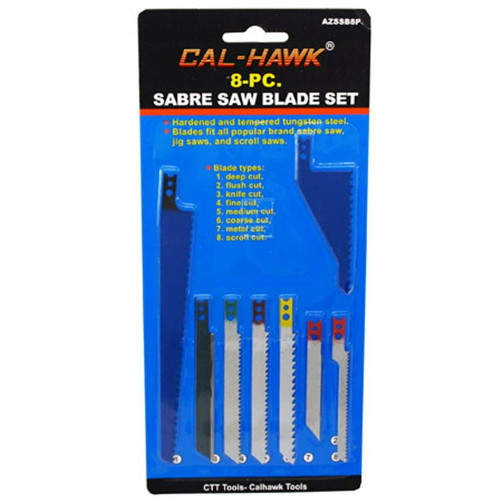 Cal Hawk Tools 8pc. Sabre Saw Blade Set