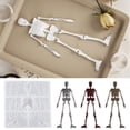 thumbnail image 5 of Halloween Skeleton Body Stand Mould Silicone Mold for Plaster Decorations Plaster Home Decoration Making Gypsum Mould, 5 of 6