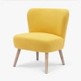 thumbnail image 2 of WestinTrends 25" Wide Upholstered Boucle Accent Chair, Mustard, 2 of 14
