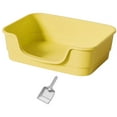 thumbnail image 3 of TISHITA Large Cat Litter Box Enclosure Design Four Seasons High Sided Cat Litter Pan yellow, 3 of 8