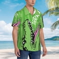 thumbnail image 3 of Sikiie CROCODILE HEAD Print Men's Hawaiian Shirt, Summer Beach Button Pocket Short Sleeve T-Shirt,Small, 3 of 7