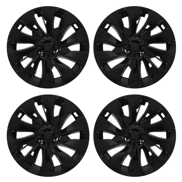 Moyeu de Roue, Haute Dureté 4pcs Moyeu de Roue Couvre-Jante Complète 18in Style Symétrique pour le Modèle 3