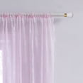 thumbnail image 5 of Maxcozy Lace Series Window Thick Semi Sheer Premium Rod Pocket Window Curtain Panels for Bedroom & Living Room - 1 Pcs ( 57 W x 39" L, Pink), 5 of 7