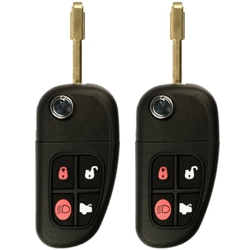 Samrt Keyless Entry Remote Key Fob Flip Uncut for Jaguar X-type S-type XJ8 