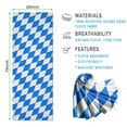 thumbnail image 2 of Blue White Checkerboard Checkered Pattern Hot Yoga Mat Towel Non Slip for Hot Yoga - Quick-Drying Yoga Mat Cover with 4 Corner Pockets with Travel Bag - Hot Yoga Towel Non Slip 70"x26", 2 of 6