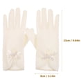 thumbnail image 2 of WHAMVOX 1 Pair Fitted Ladies Wedding Gloves In White For Prom Night, 2 of 8