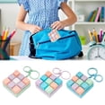 thumbnail image 2 of Keyboard Fidget Toy Keychain, 9-in-1 Keyboard Decompression Button Finger Clicker Stress Relief Fidget Toy Gift, 2 of 8