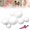 White, variant on Reusable Easy Garland Balloons, Inflatable Linked Pvc Balloons with Elastic Bands for Birthday Wedding Party Backdrop Decor,White:3-Ball Set