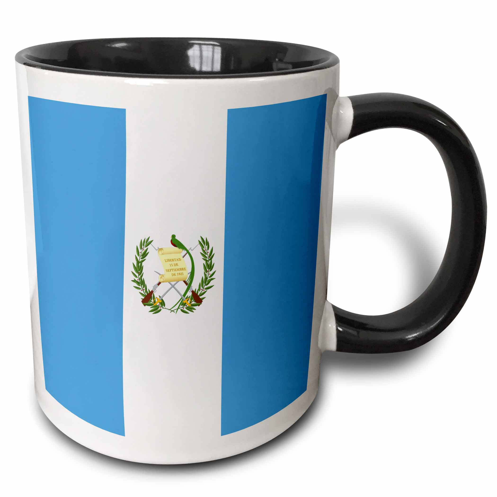 3dRose Flag of Guatemala - sky blue and white with Guatemalan coat of ...