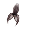 thumbnail image 3 of Flequillo con clip para mujer, postizo lateral, línea de cabello sintético invisible con patillas Estilo B, 3 of 9