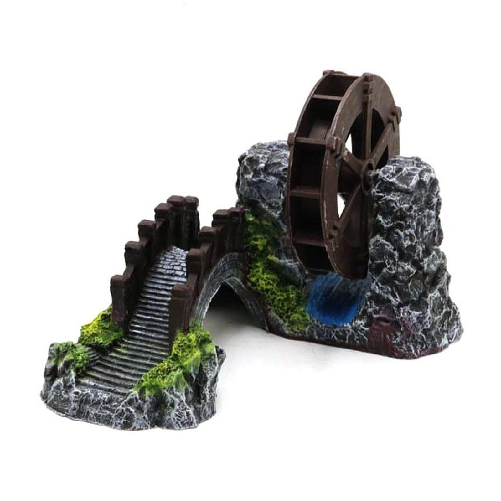 Bvdfgk Aquarium Underwater Decor Aquarium Bridge Decor Doll House Figurine Statue Resin