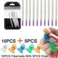 thumbnail image 1 of Labymos 10pcs Fiberglass Nails Extension Form & 5pcs Nail Pinching Clips Nail Extension Kit Fibernails Building Acrylic Nails Tips Tool for Nail Art DIY, 1 of 6