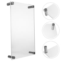 HONMEET Clear Acrylic Laptop Stand with Monitor Riser for Desk, Ergonomic Computer Holder, and Stylish Design