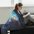 thumbnail image 2 of Wobogo Space Jellyfish Soft Cozy Fluffy Double Sided Blankets for Couch Sofa Chair Bed Camping Picnic Travel Lightweight Bed 60×90inch, 2 of 7