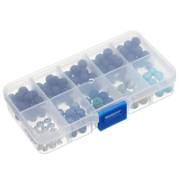 EHJRE A Box 160pcs Rock Natural Gemstone Beads 8mm for DIY Necklace Bracelet