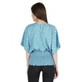 thumbnail image 5 of Moomaya Printed Batwing Tops For Women V-Neck Summer Casual Blouse Fashion Tunic, 5 of 8