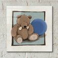 thumbnail image 4 of Epic Art 'Teddy Bear and Ball' by GraphINC, Acrylic Glass Wall Art, 12"x12", 4 of 8